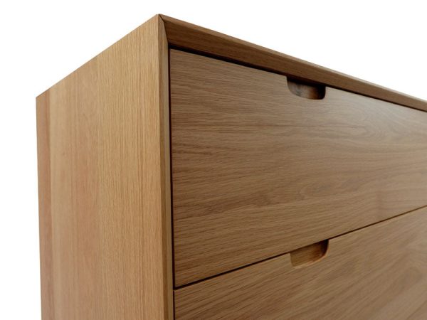 LIV Wooden 3 Drawer Dresser - Natural Oak - Image 5