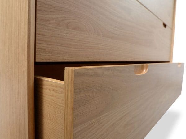 LIV Wooden 3 Drawer Dresser - Natural Oak - Image 2