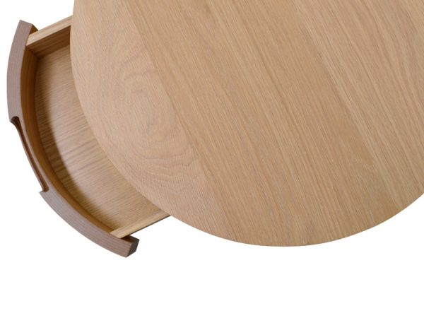 FREJA Bedside Table - 50cm Natural - Image 2