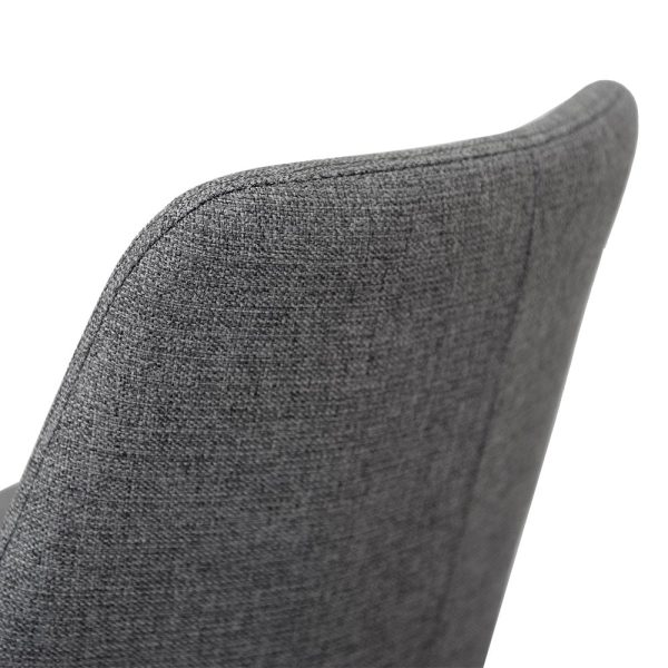 AURORA Fabric Dining Chair - Dark Grey (Set of 2) - Image 8