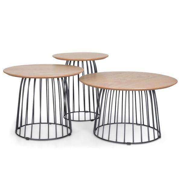 ARVID Side Table Set - Natural - Image 2