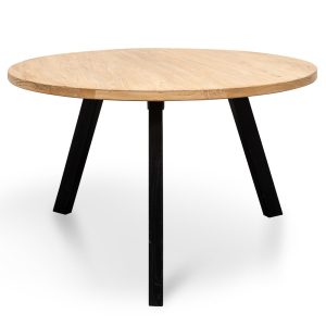 MANDY Reclaimed Elm Dining Table - 1.25m Black