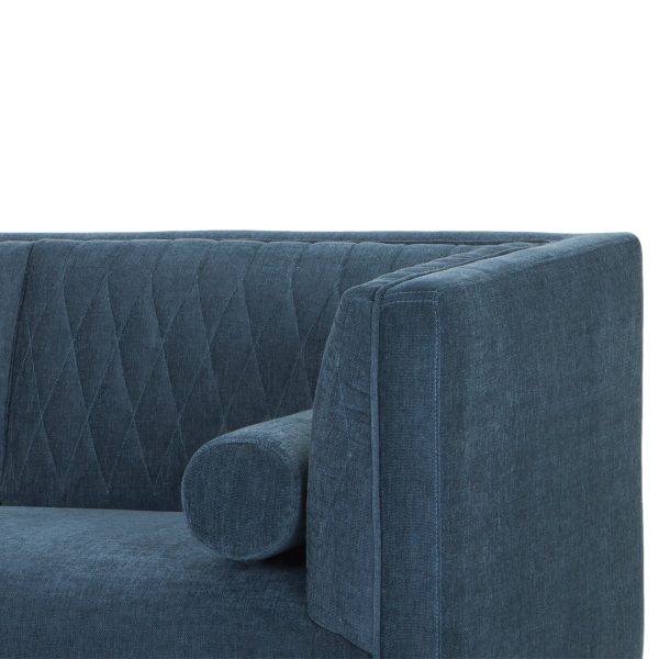 BETTY 3 Seater Fabric Sofa - Dusty Blue (Melbourne Only) - Image 2