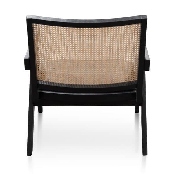 FLINT Rattan Armchair in Black - Image 4