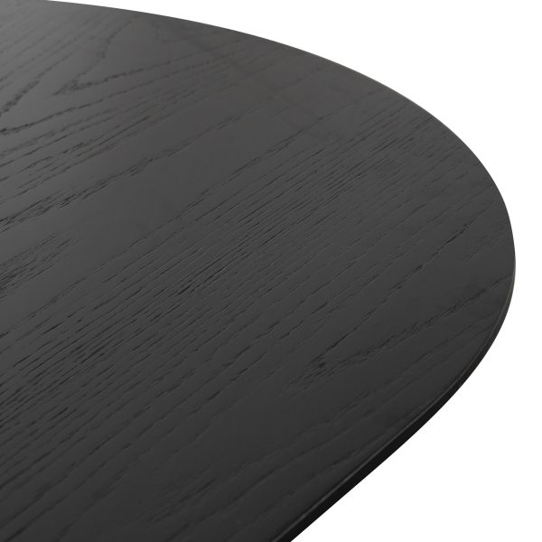 MARCELLE Round Dining Table - 2.2m Black - Image 3