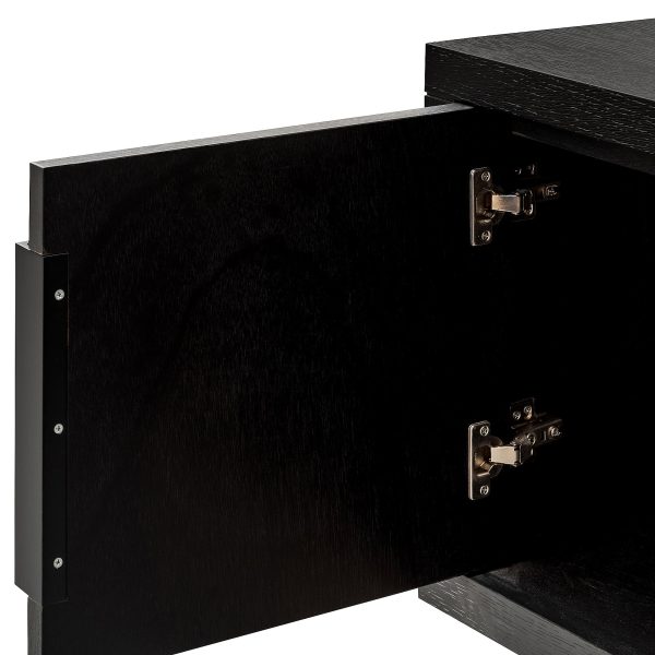 CHESTER Entertainment TV Unit - 2.2m Textured Espresso Black - Image 3