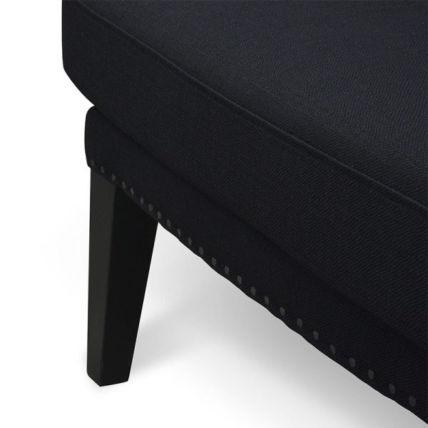 ALEXA Wingback Chair - Black - Image 9