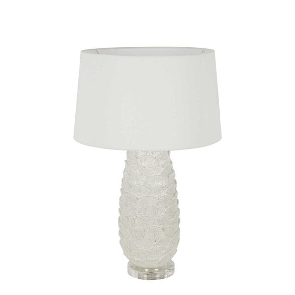 THURNTREE CORAL Ceramic Table Lamp Base White - Image 2