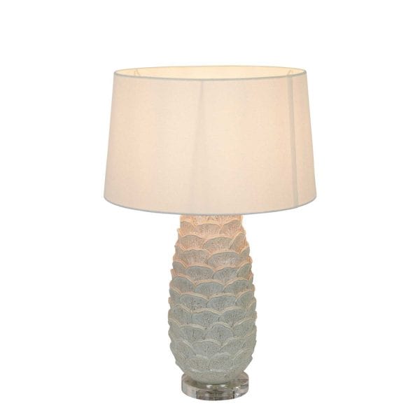 THURNTREE CORAL Ceramic Table Lamp Base White - Image 3