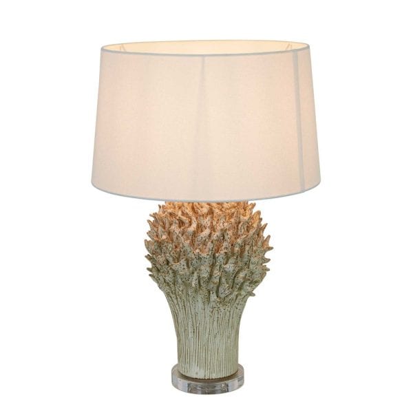STAGHORN CORAL Ceramic Table Lamp Base White - Image 5