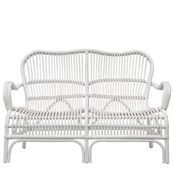 AUGUSTA Rattan Two Seater in White