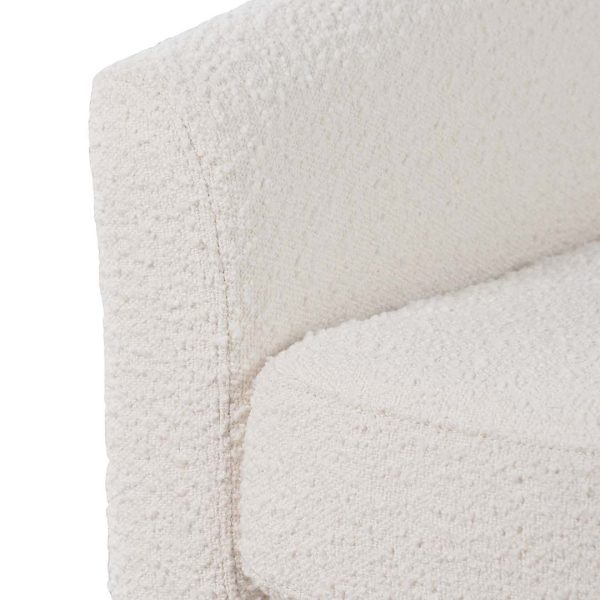 BAKER Ivory White Boucle Armchair - Image 2