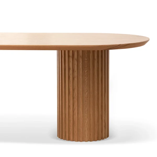 MARCELLE Round Dining Table - 2.2m Natural - Image 6