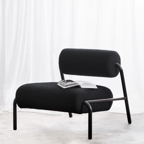 GABRIEL Arm Chair - Black Boucle - Image 11