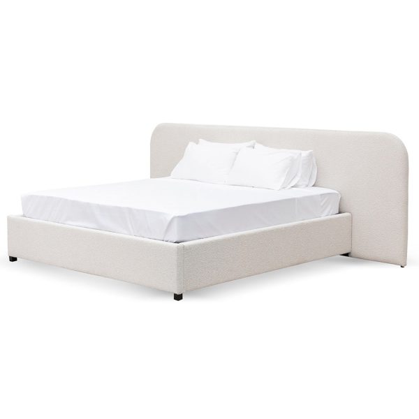 INGO Queen Bed - Snow Boucle
