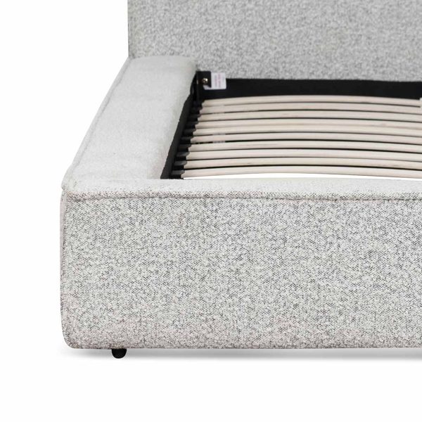 MEA Queen Bed - Pepper Boucle - Image 6