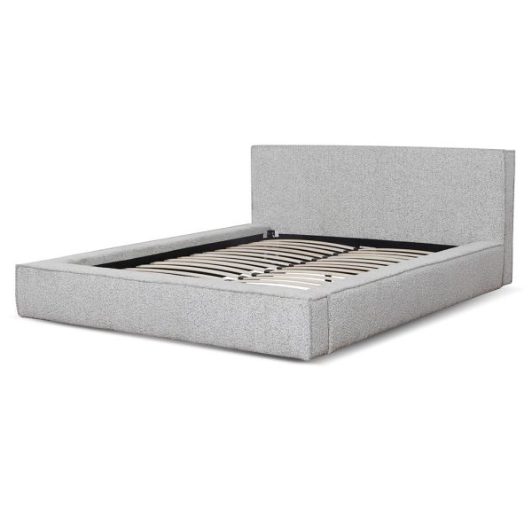 MEA Queen Bed - Pepper Boucle