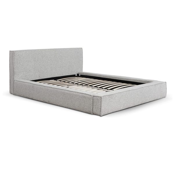 MEA Queen Bed - Pepper Boucle - Image 3