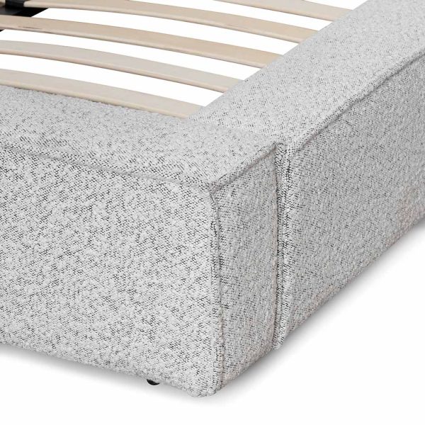 MEA Queen Bed - Pepper Boucle - Image 10