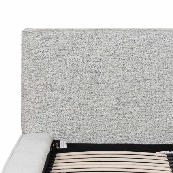 MEA Queen Bed - Pepper Boucle - Image 4