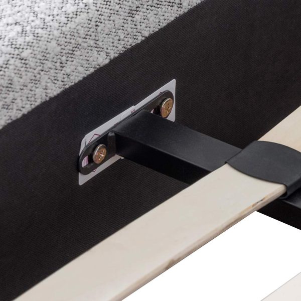 MEA Queen Bed - Pepper Boucle - Image 7