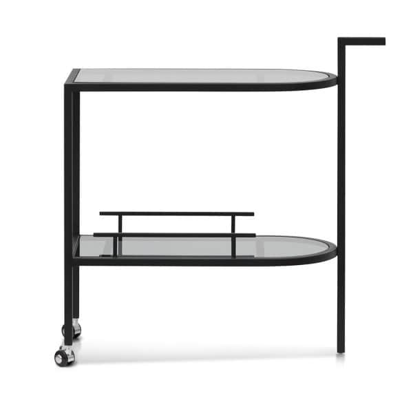 VERA Glass Bar Cart - Black - Image 2