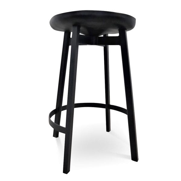 FREYA Bar Stool - 65cm Black - Image 5