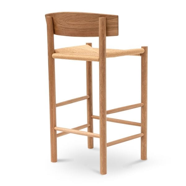 HEDVIG Bar Stool - 65cm Natural with Back Rest - Image 5