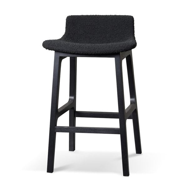 KARI Bar Stool - 65cm Black