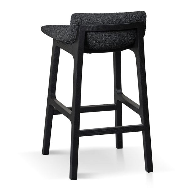KARI Bar Stool - 65cm Black - Image 4