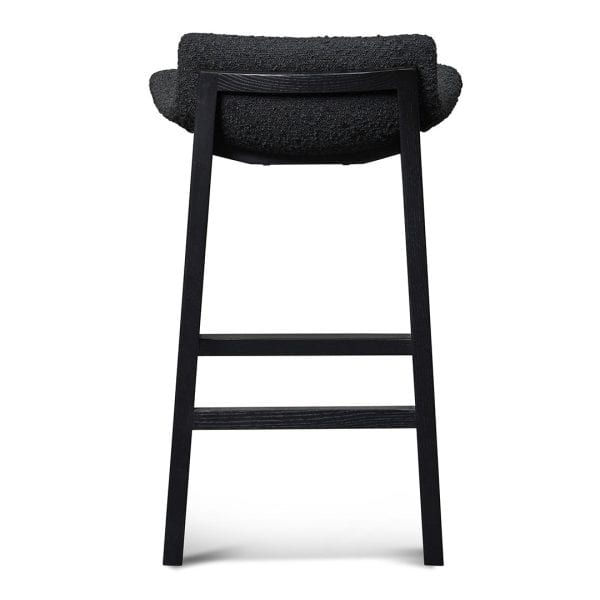 KARI Bar Stool - 65cm Black - Image 5