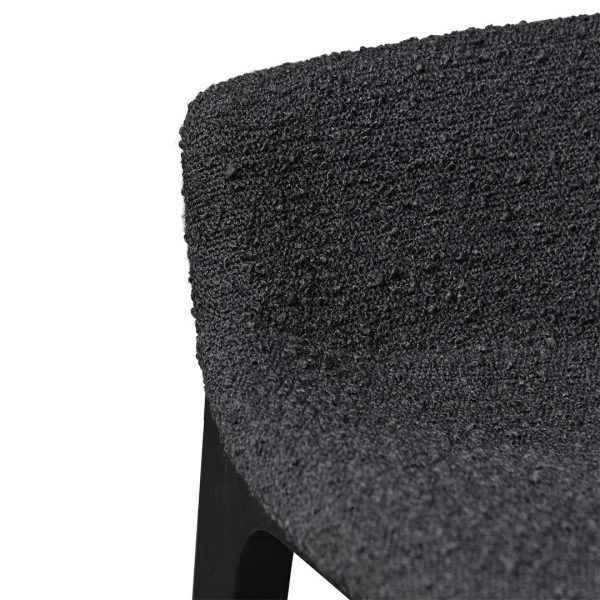 KARI Bar Stool - 65cm Black - Image 6
