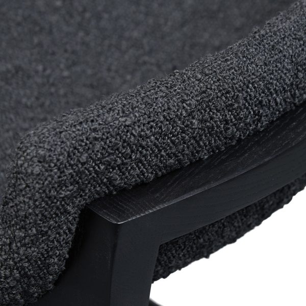 KARI Bar Stool - 65cm Black - Image 8