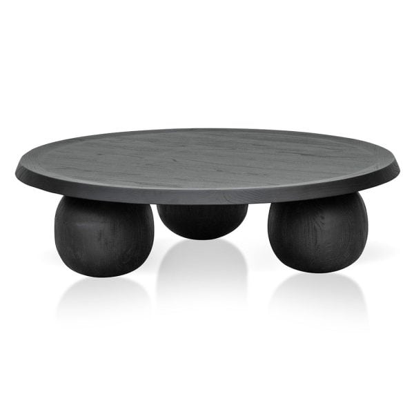 NATALIA Elm Ball Coffee Table - 1m Black - Image 2