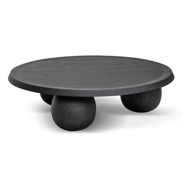 NATALIA Elm Ball Coffee Table - 1m Black - Image 3