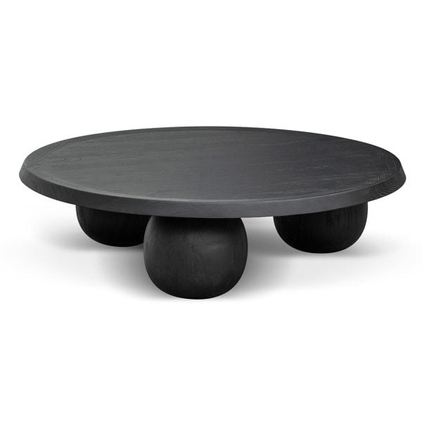 NATALIA Elm Ball Coffee Table - 1m Black - Image 4