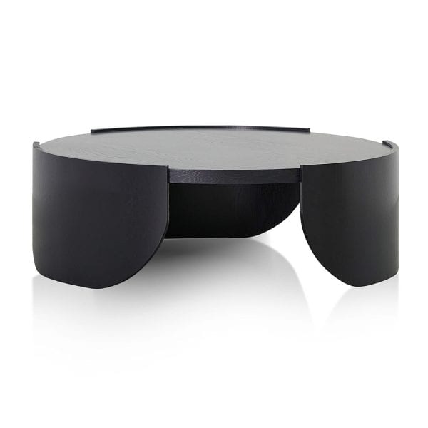 EMILIANO Round Coffee Table - 1.1m Black (ETA 9th of December, 2024) - Image 3