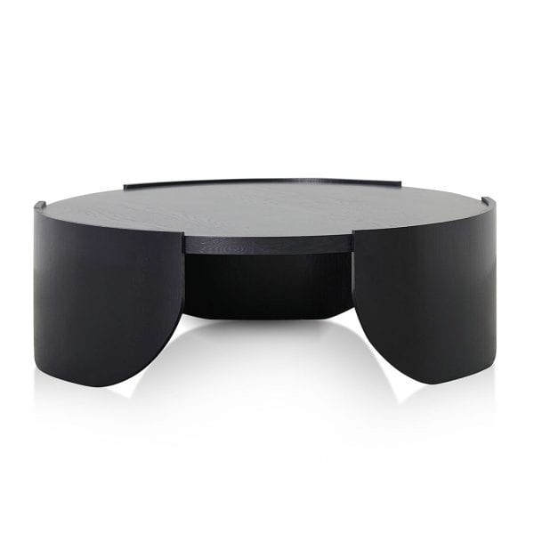 EMILIANO Round Coffee Table - 1.1m Black (ETA 9th of December, 2024) - Image 2
