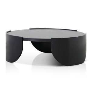 EMILIANO Round Coffee Table - 1.1m Black (ETA 9th of December, 2024)