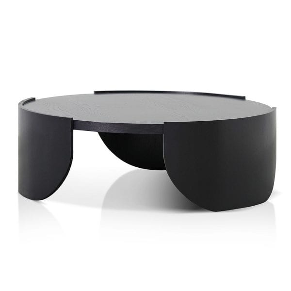 EMILIANO Round Coffee Table - 1.1m Black (ETA 9th of December, 2024)
