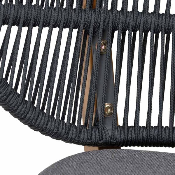OLE Outdoor Dining Chair - Anthracite Grey Cushion (Set of 2) - Image 6