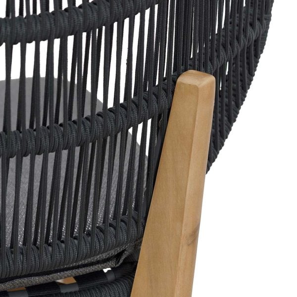 OLE Outdoor Dining Chair - Anthracite Grey Cushion (Set of 2) - Image 8
