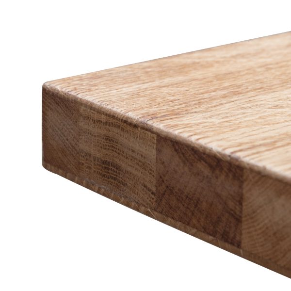 PILAR Dining Table - 2.2m Rustic Oak and Metal base - Image 7