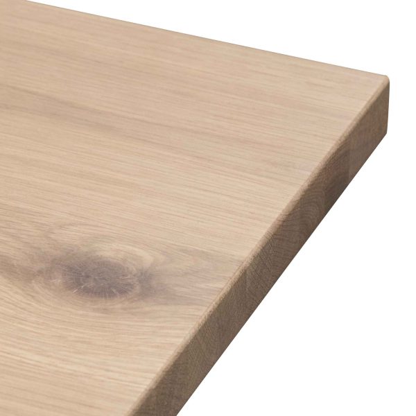 LEON Wooden Dining Table - 2.2m Washed Natural - Image 5