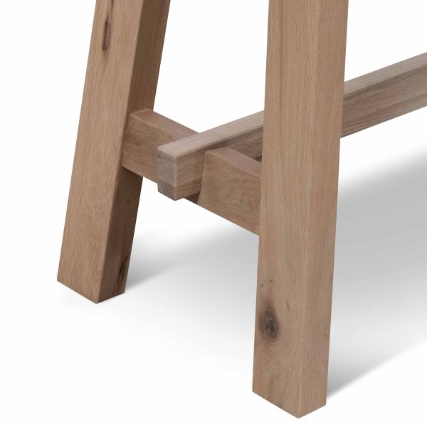 LEON Wooden Console Table - 1.2m Washed Natural - Image 6