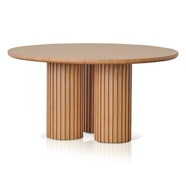 DILLAN Round Dining Table - 1.5m Natural - Image 2