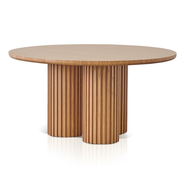DILLAN Round Dining Table - 1.5m Natural