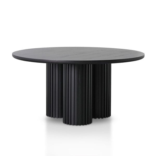 DILLAN Round Dining Table - 1.5m Black - Image 2