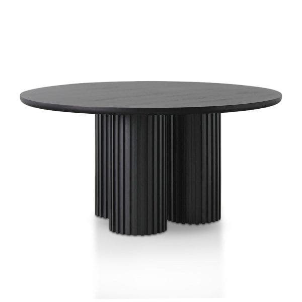 DILLAN Round Dining Table - 1.5m Black