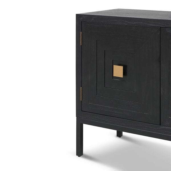 ALANA Elm Sideboard - 1.08m Black - Image 7